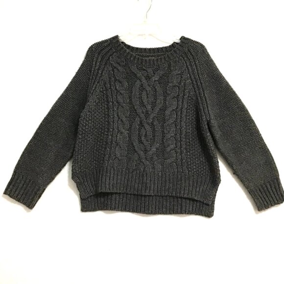 Roots Chunky Crew Neck Cable Knit Sweater  Size XL - Picture 1 of 11